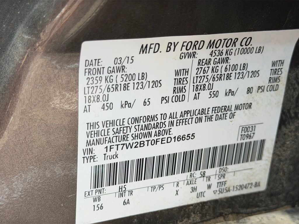2015 Ford F-250SD Lariat