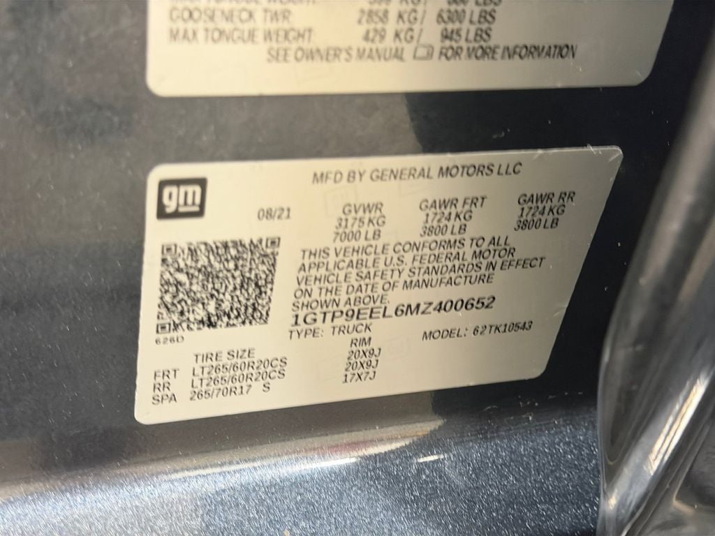 2021 GMC Sierra 1500 AT4 Preferred w/Trailer Tow Pkg
