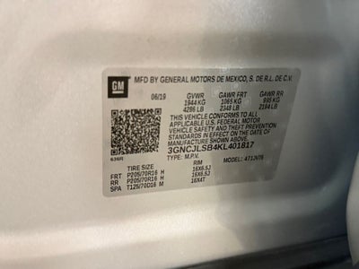 2019 Chevrolet Trax LT w/Convenience & Driver Confidence Pkgs