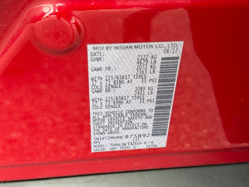 2017 Nissan Rogue SV