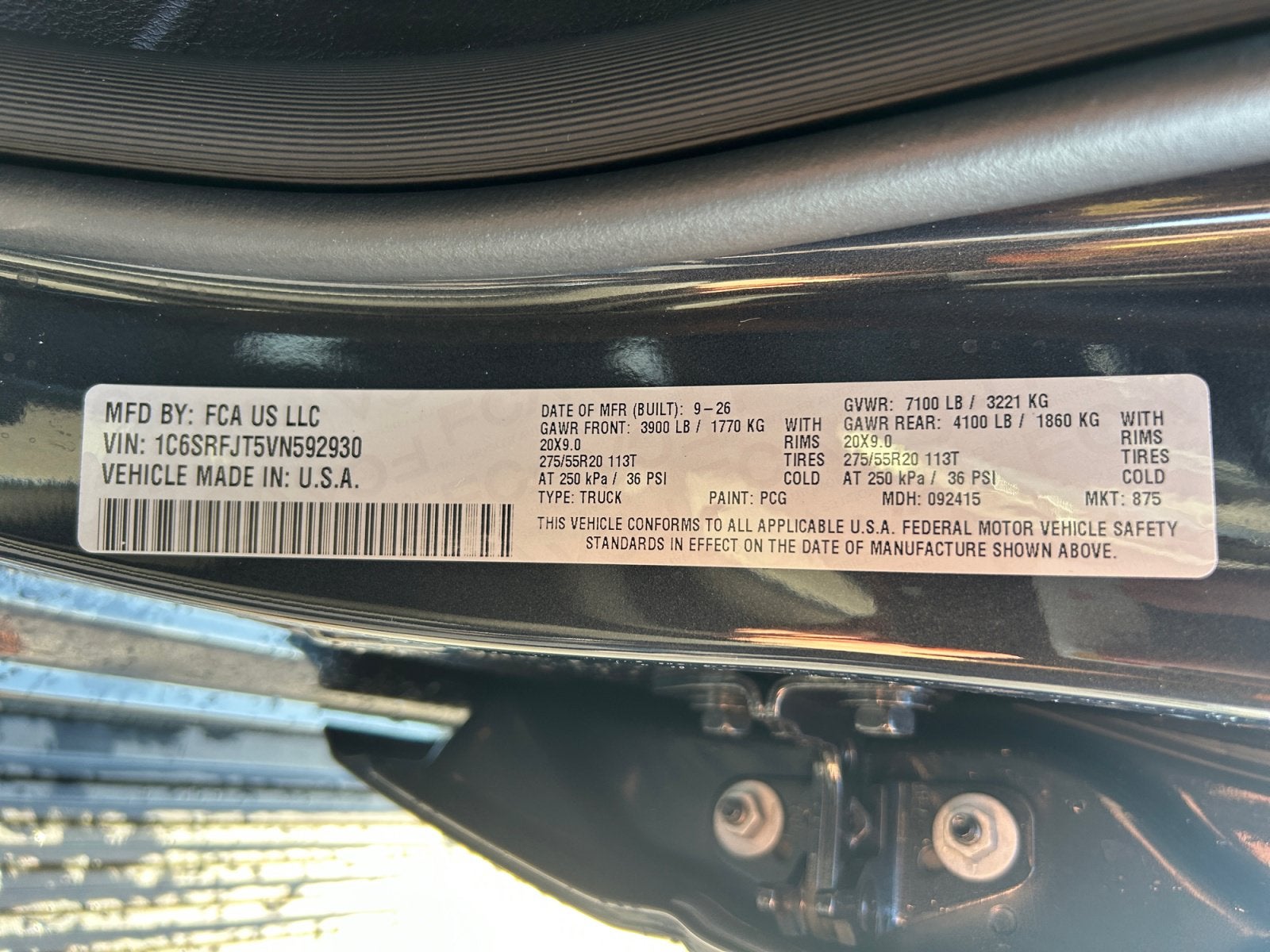 2027 RAM Ram 1500 RAM 1500 LARAMIE CREW CAB 4X4 5'7' BOX