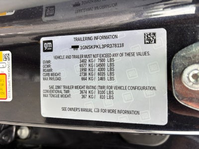 2023 Chevrolet Tahoe 4WD Z71