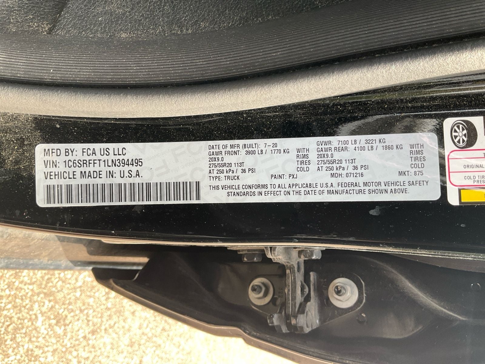 2020 RAM 1500 Big Horn Crew Cab 4x4 5'7' Box